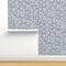 Little Daisy Periwinkle Purple Small Scale Ditsy Flowers Wildflowers Pastel Lavender Custom Removable Wallpaper by Spoonflower Peel & Stick Wallpaper 2FT Wide